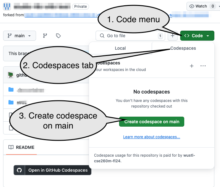 Create Codespace